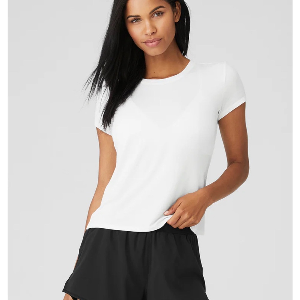 ALO Yoga White Loose Tee